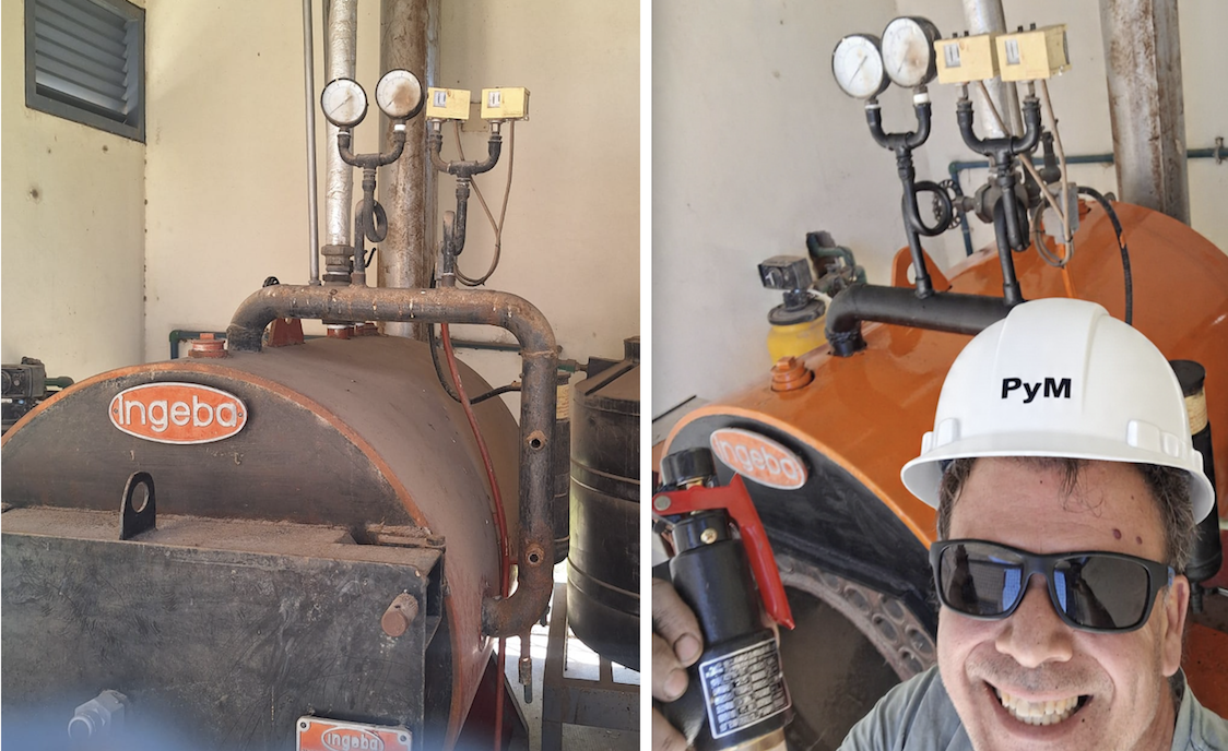 Reparacion de Caldera Escuela Agrotécnica Perez Ciani Deto 9 de Julio